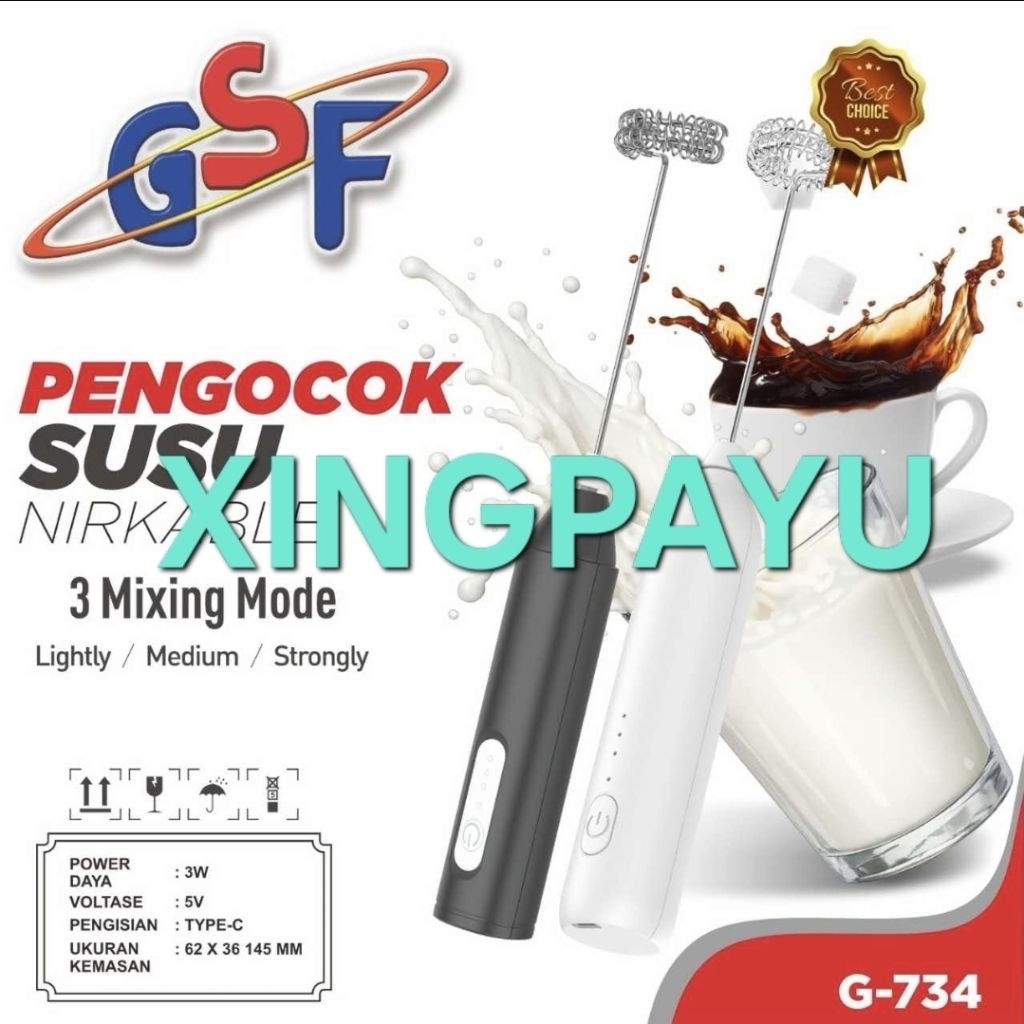 Mini hand Mixer pengocok susu pengaduk Susu GSF 734