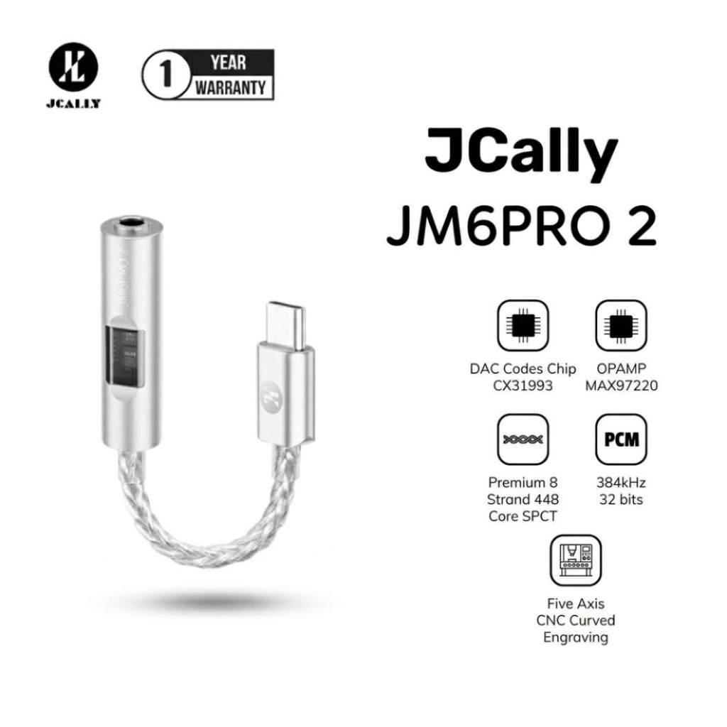 JCALLY JM6PRO2 / JM6PRO 2 CX31993 Portable Dongle Adapter USB DAC / AMP