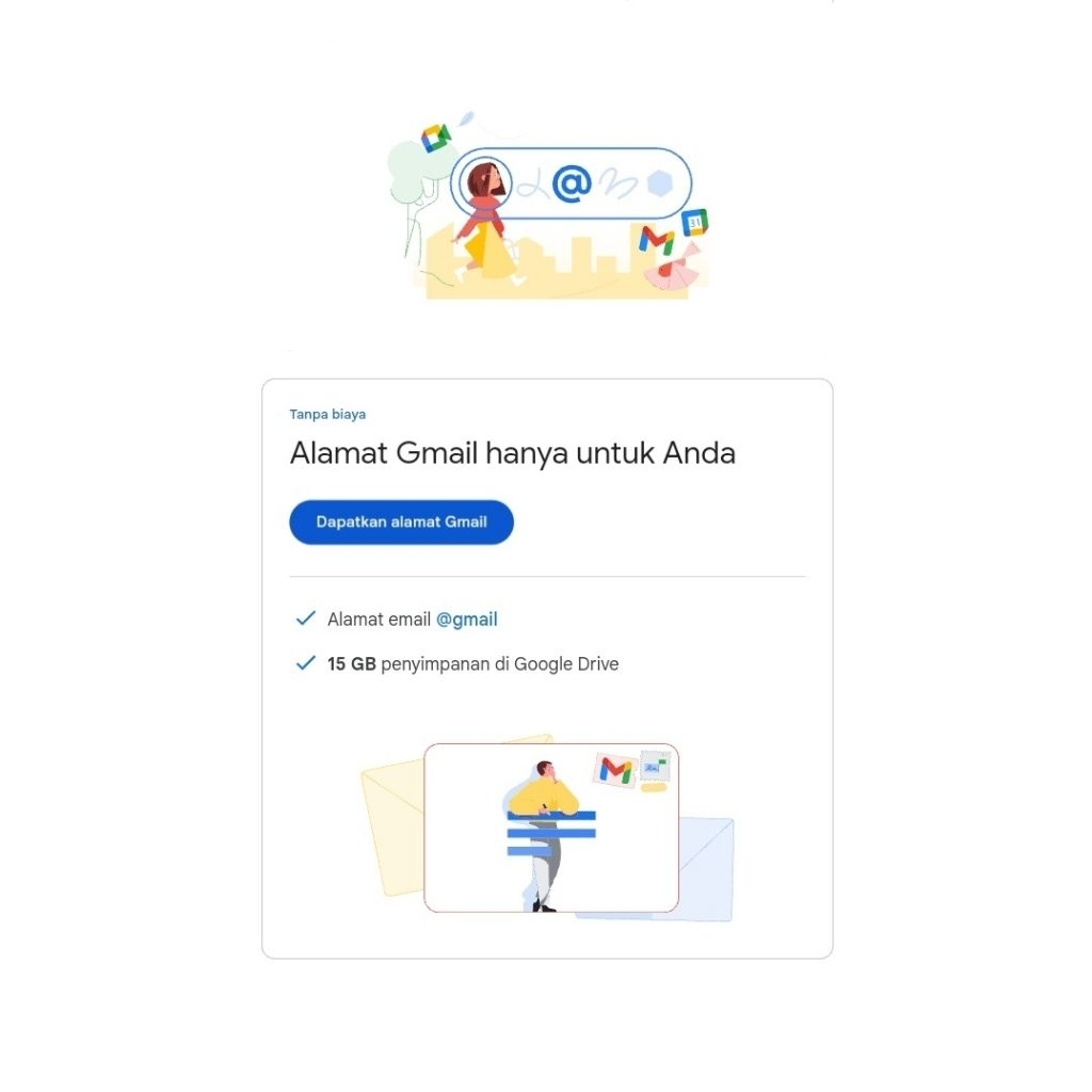 Akun Gmail Bisnis Fresh Baru Terima Beres Langsung Jadi
