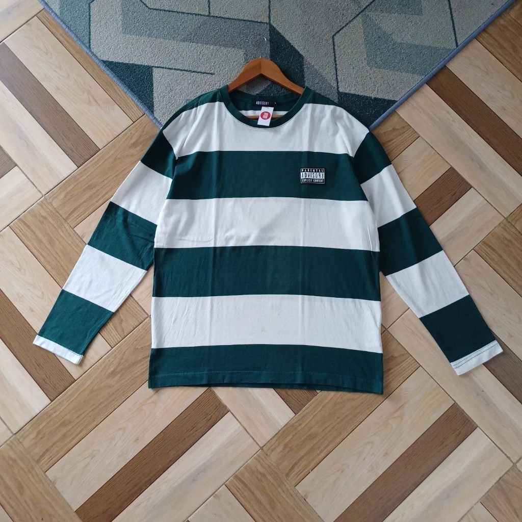 KAOS LENGAN PANJANG STRIPE PRIA B266