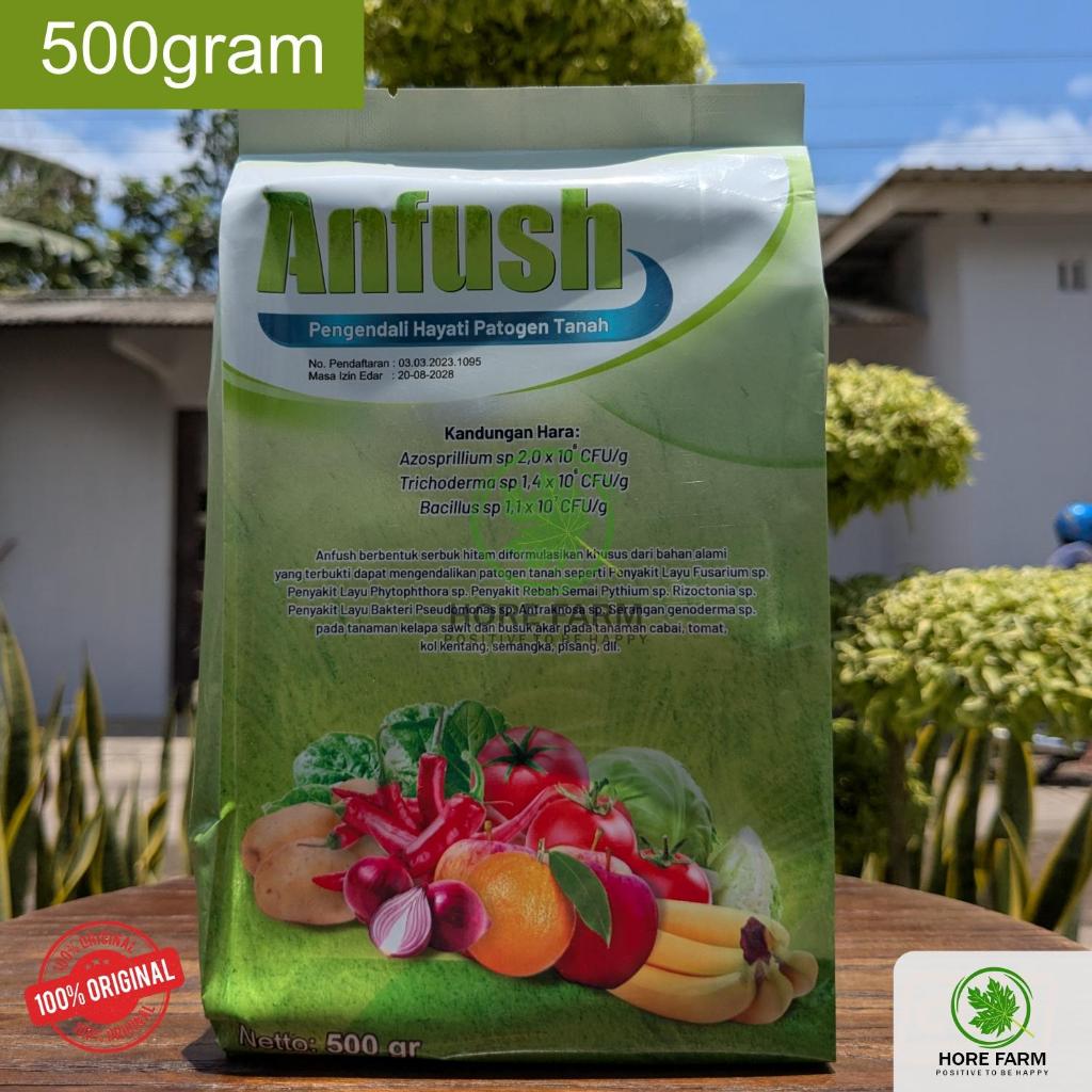 ANFUSH 500 Gram - Fungisida Organik Bahan Aktif Trichoderma Sp