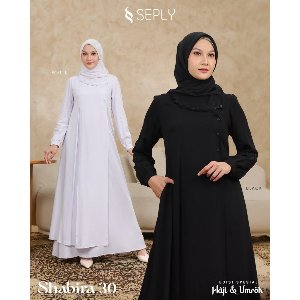 TERMURAH SHABIRA 30 | GAMIS SEPLY COCOK UNTUK OUTFIT LEBARAN TERBARU 2026