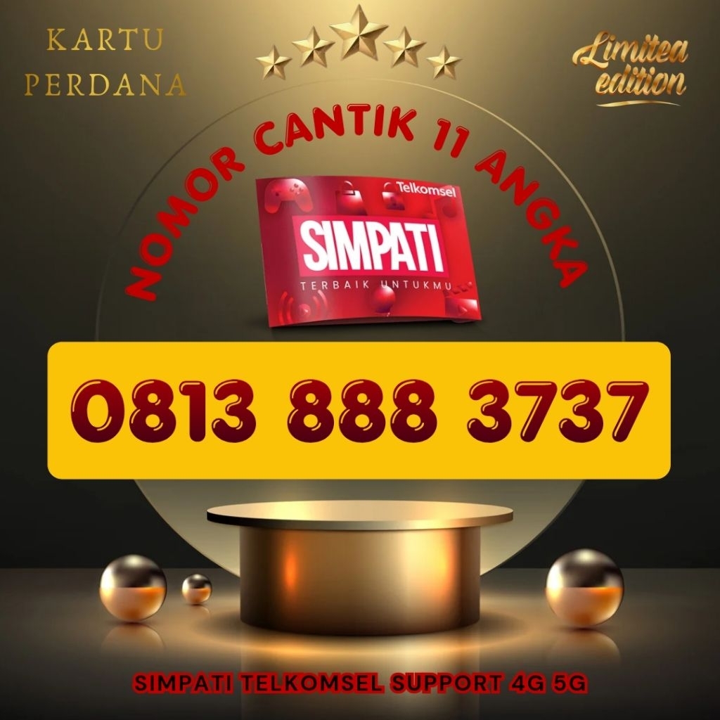 NEW Simpati Nomor Cantik Simpati 11digit 11angka 4G 5G Telkomsel Simpati 3G 4G 5G Kartu Perdana Telk