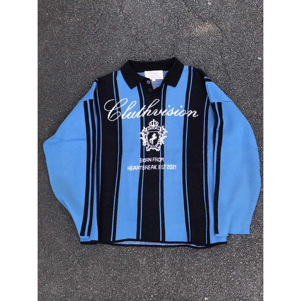 Cluthvision Knitwear Polo Biru Unisex