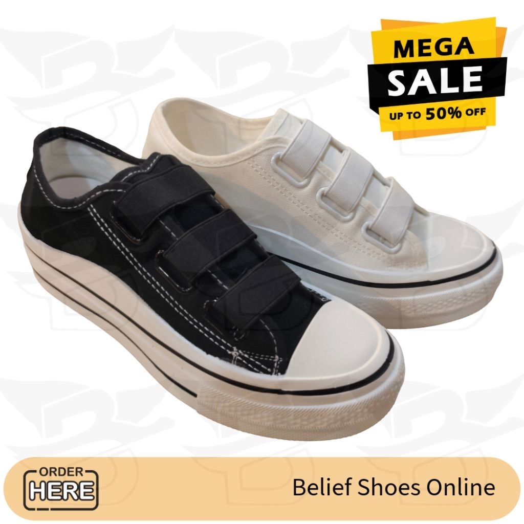 Sepatu Import Wanita Fashion 628 Sneaker Modis Slip-On