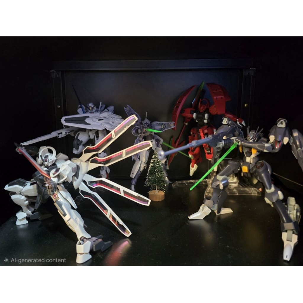 HG [1/144] Gundam Witch Darilbalde, Pharact, Schwarzette, Michaelis, Calibarn (Siap Rakit noMinus)