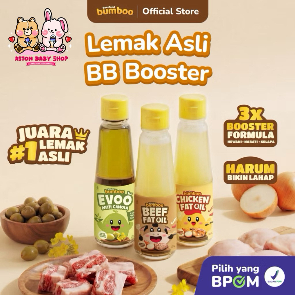 Bumboo Fat Oil Bumboo Oil Minyak Mpasi Chicken Oil / Beef Oil / Canola Oil / Evoo Olive Oil - Minyak