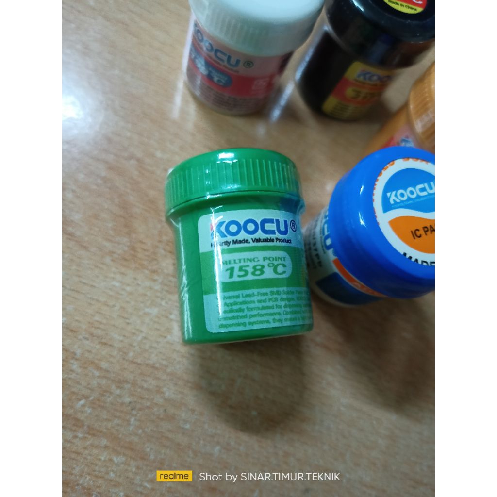 SOLDER PASTE - TIMAH CAIR KOOCU 158C 183C 199C 219C ORIGINAL & 50GR COPY