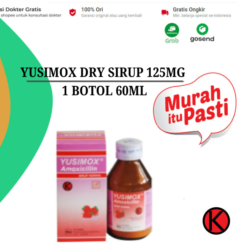 YUSIMOX DRY SIRUP 1 BOTOL @ 60 ML