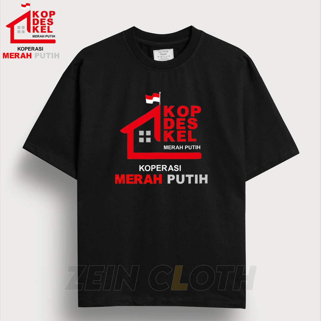Kaos Koperasi Merah Putih Koperasi Desa / Kaos Dewasa Koperasi Merah Putih