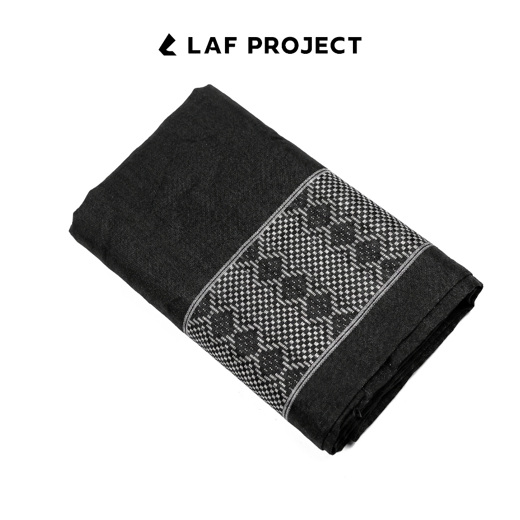 LAF Project - Sarung Pria Tenun Motif Polos Hitam