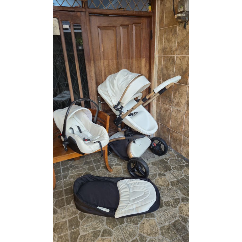 stroller preloved luxury kereta dorong bayi premium not nuna joie hybrid fullset