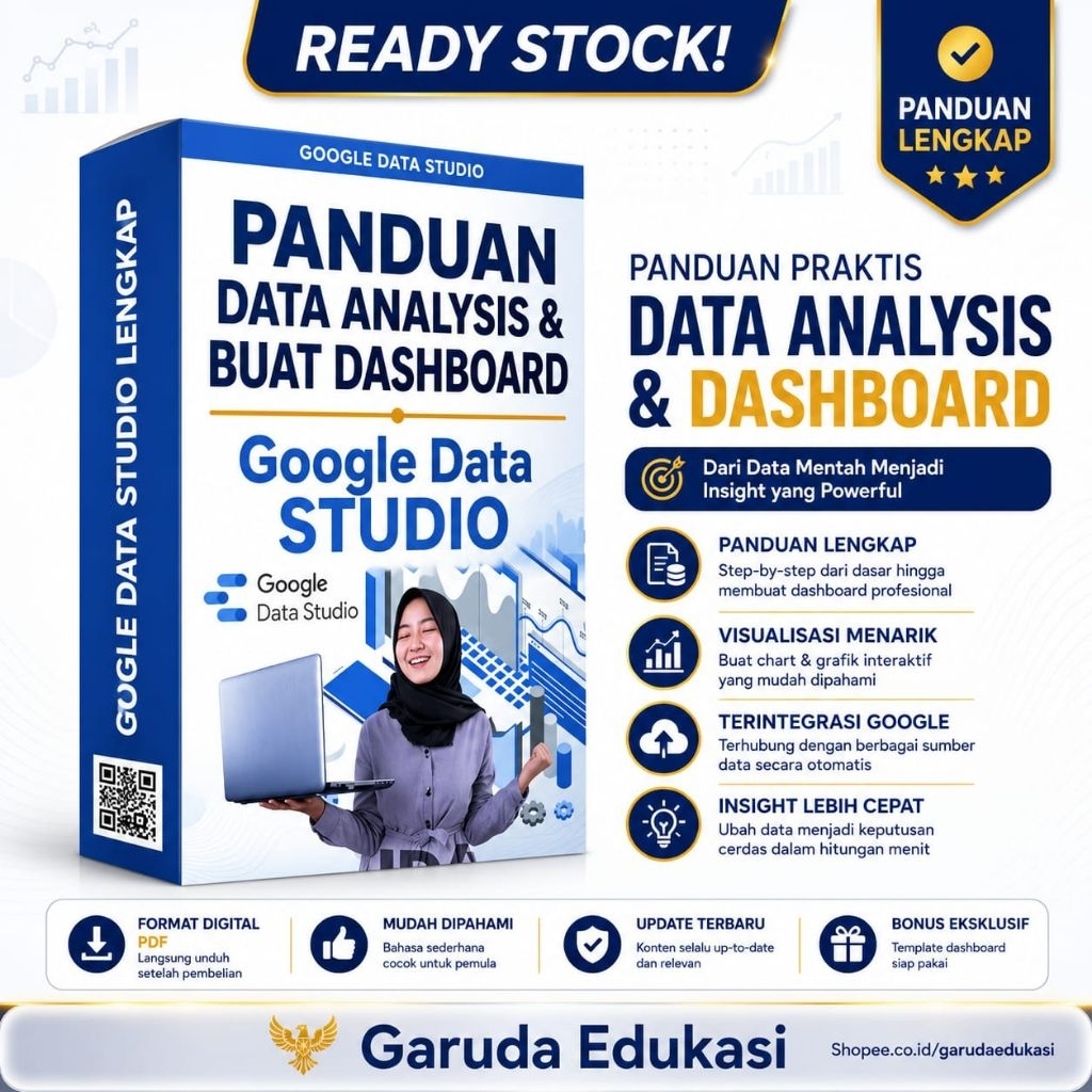 Full Materi DATA ANALISIS DAN DASHBOARD DI GOOGLE DATA STUDIO - Ecourse Google Data Studio Lengkap