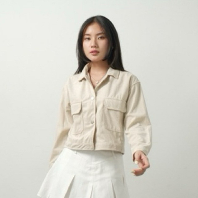 JESSY CORDUROY JACKET - magnificlo | jaket corduroy wanita | jaket corduroy semi crop | jaket cordur