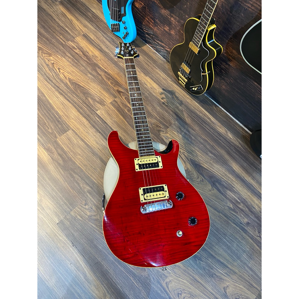PRS SE Custom 22 Flat Top Cherry Red