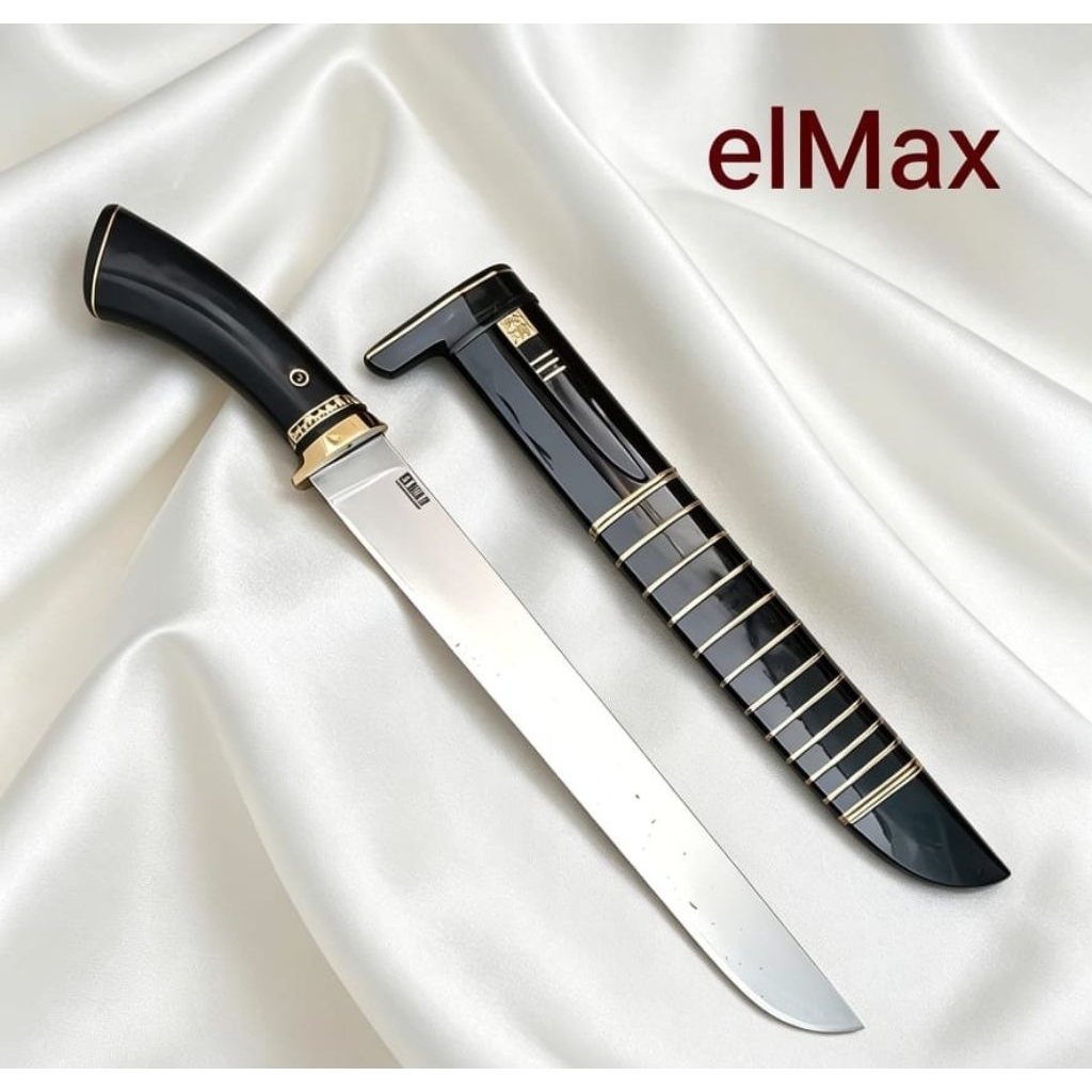 GOLOK PISAU SEMBELIH BAJA ELMAX FULL TANDUK 35 CM SUPER TAJAM