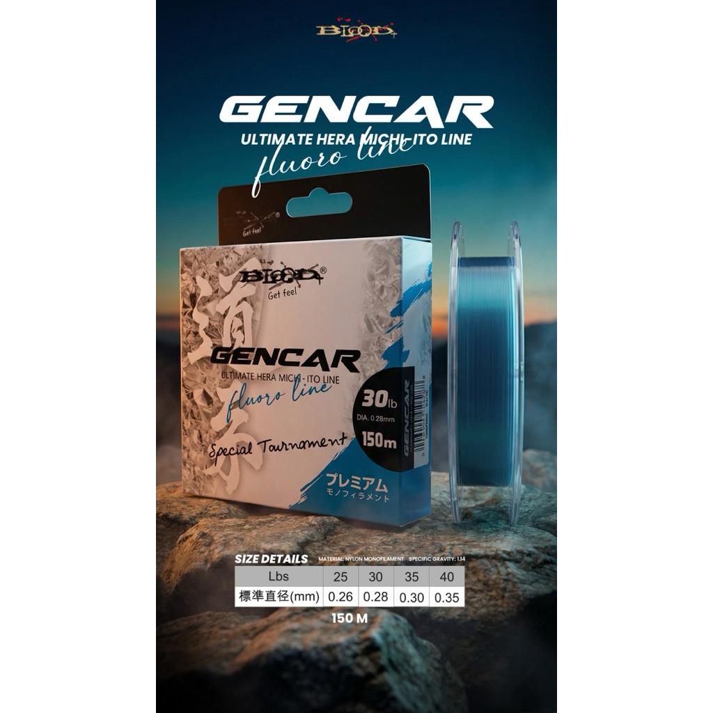 Senar Blood Gencar Blue 150 m