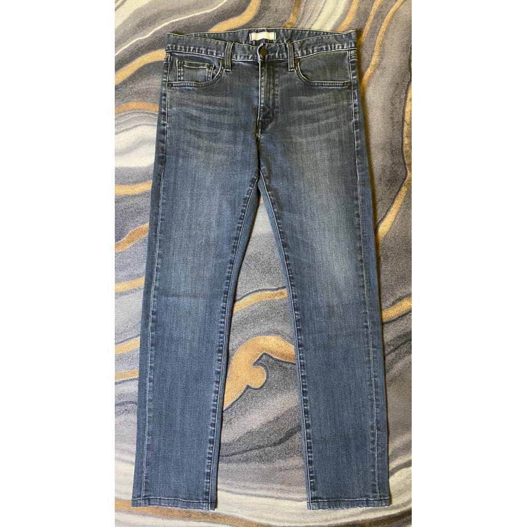 Celana Panjang Jeans Uniqlo blackwashed Second Original