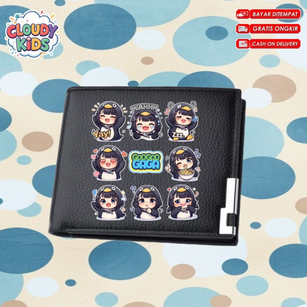 Dompet lipat Anak Dompet Wallet Anak Perempuan Lucu Kekinian Motif Googoo Gaga