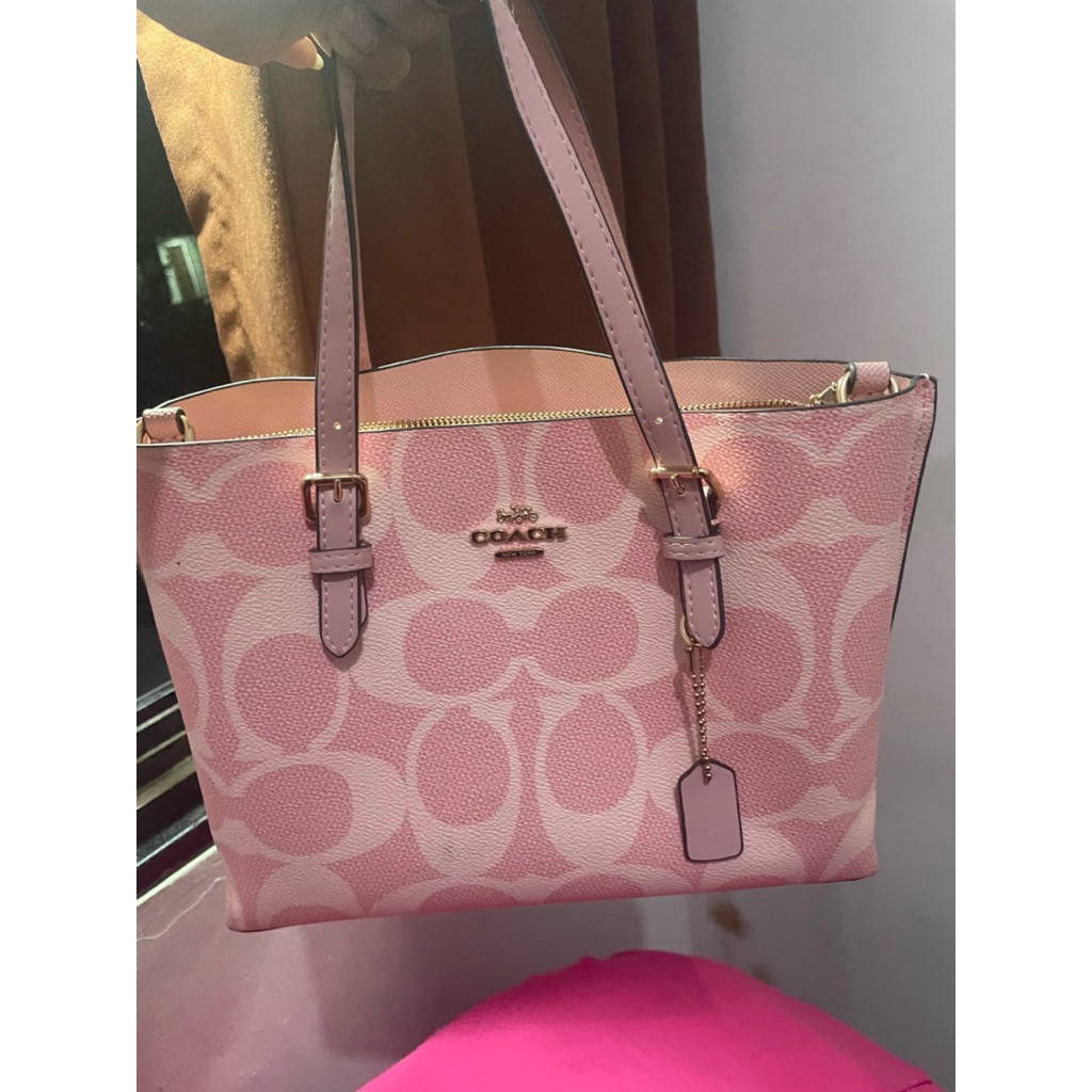 Tas Coach Mollie Tote 25 Pink Minus