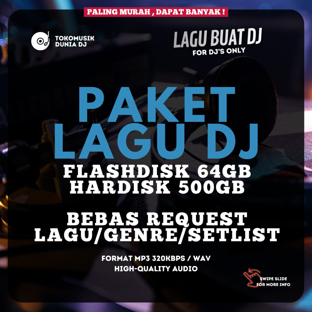 LAGU DJ - FLASHDISK HARDISK BEBAS ISI LAGU DJ BEBAS GENRE 64GB 500GB LENGKAP MURAH
