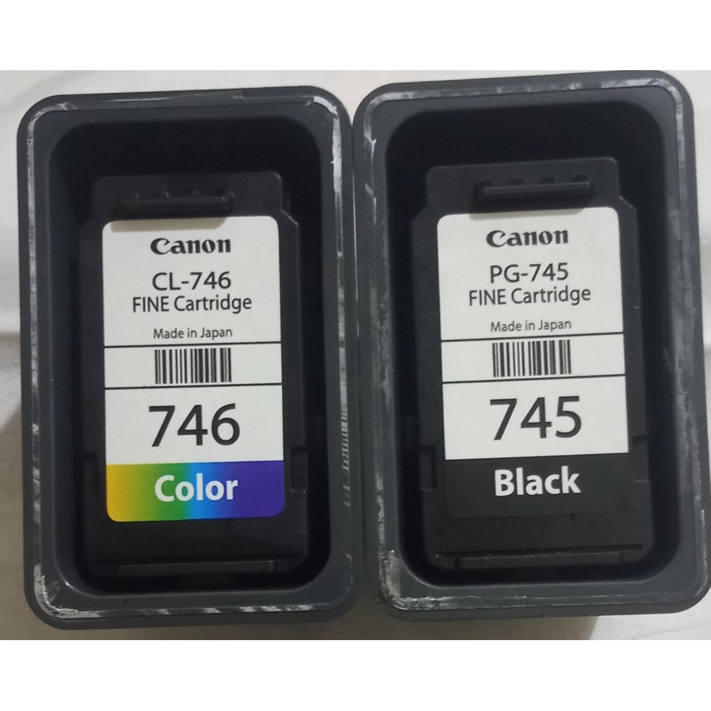 1 set tinta canon pg745 CL746 bekas refil/bor