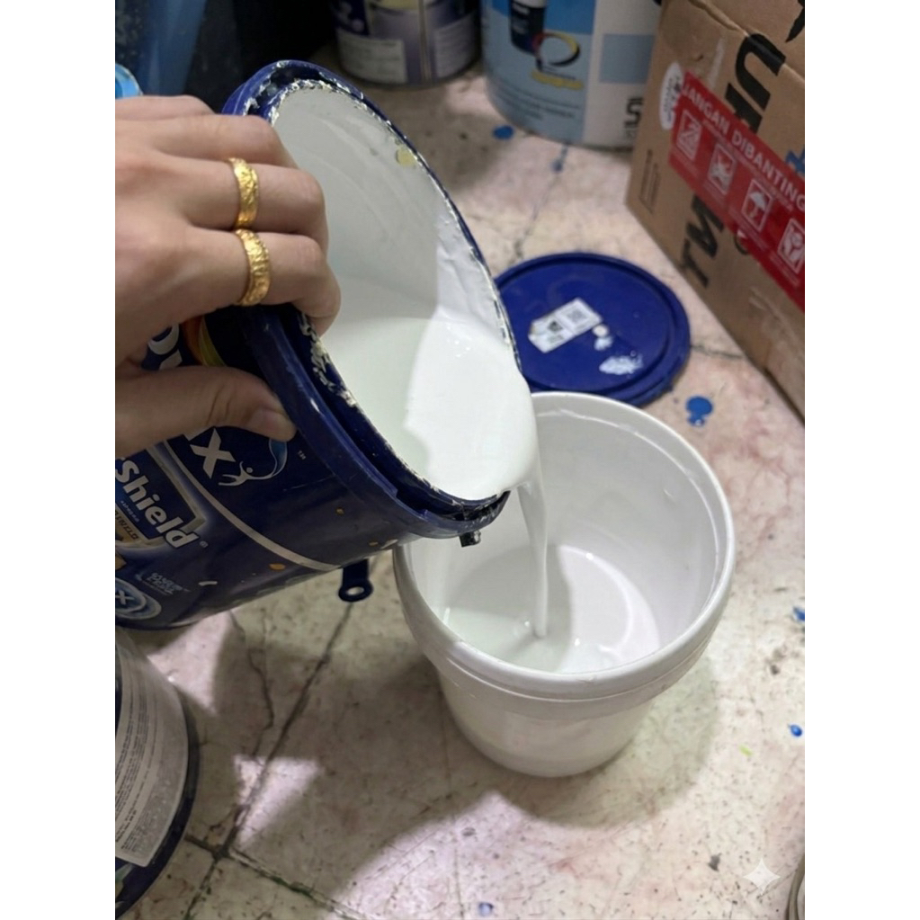 custom made order weathershield 1kg 1 kg 1.25kg 1.25 kg putih weathershield cat dulux exterior tuang