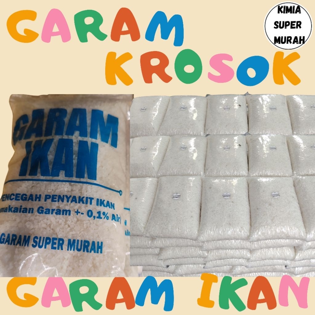 GARAM KROSOK 1KG  - GARAM IKAN 1KG - GARAM KASAR - GARAM MURNI - GARAM LAUT - GSM KASAR 1KG7
