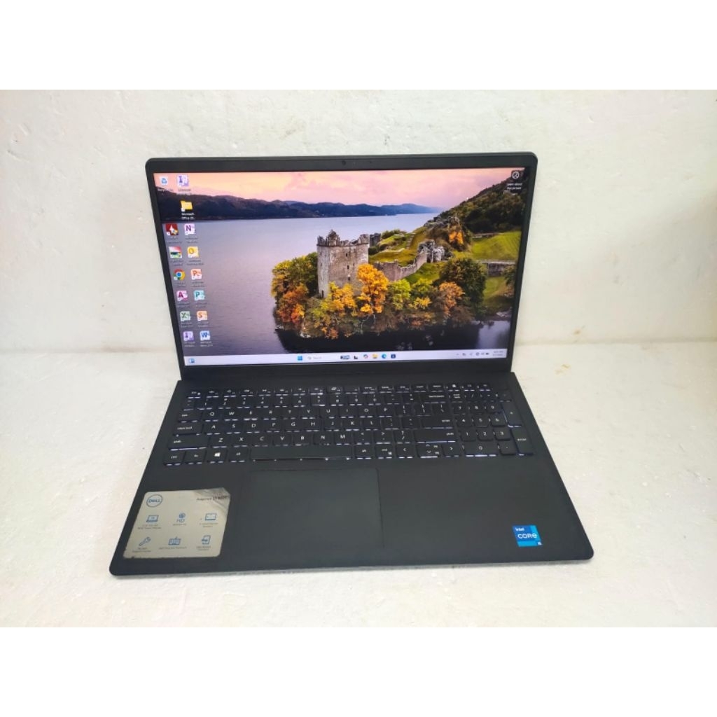B598 Laptop Dell inspiron 15-3511 core i5-gen11 Ram 16GB ssd 512GB keyboard bavklight+fullhd vga int