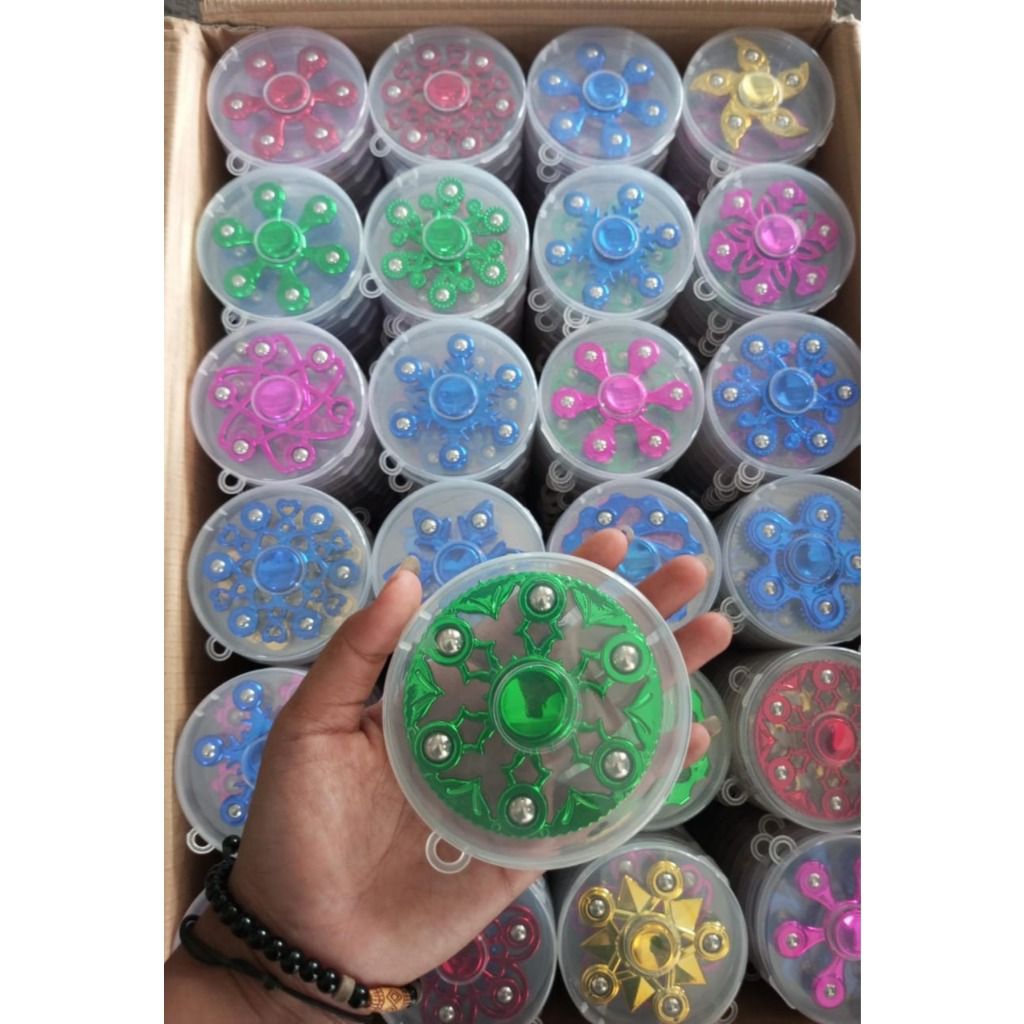 mainan anak spinner bahan besi
