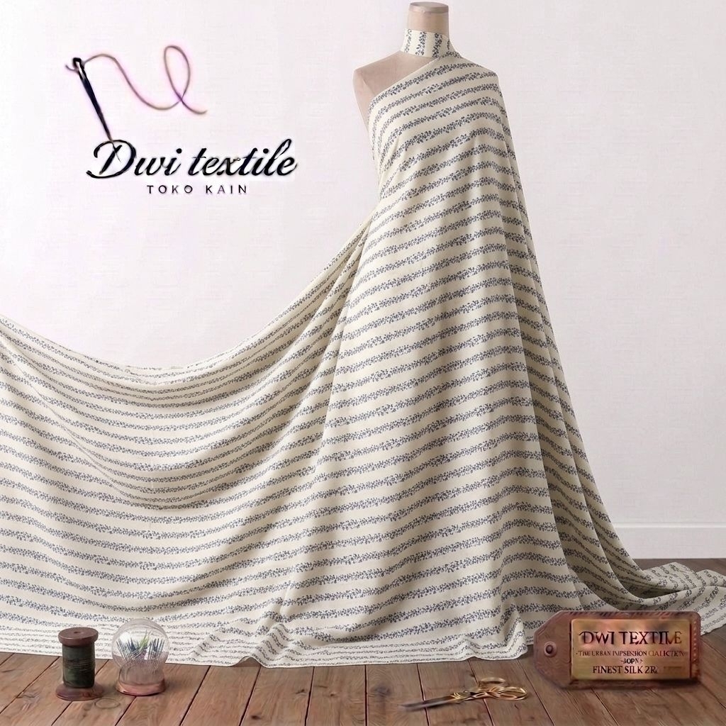 kain katun Paris motif bunga premium - kain katun Paris ekslusif - kain katun Paris original dzb