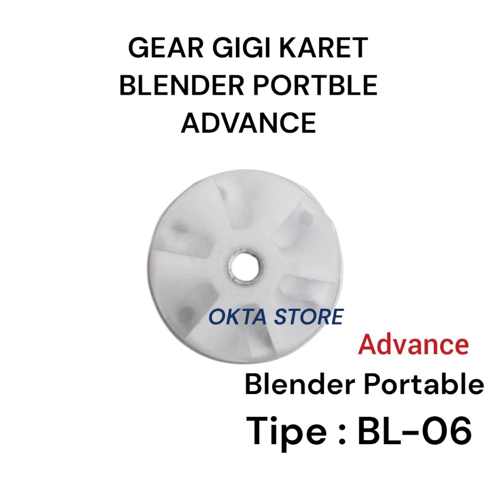 GIGI KOPEL KARET / GEAR KOPEL UNTUK BLENDER ADVANCE BL-06 PORTABLE | GIGI KARET
