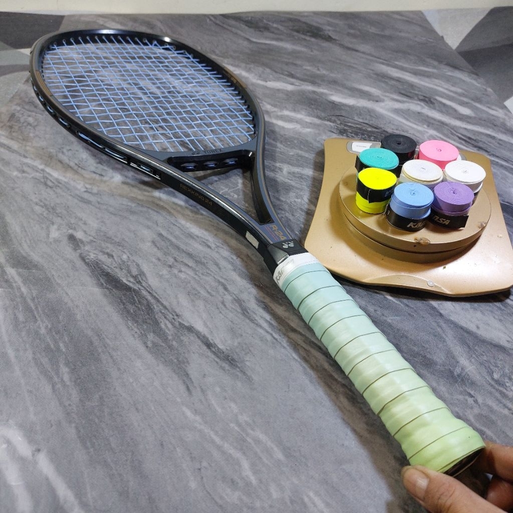 RAKET TENIS ORIGINAL YONEX REXKING R-24 BEKAS 358G SIAP PAKAI