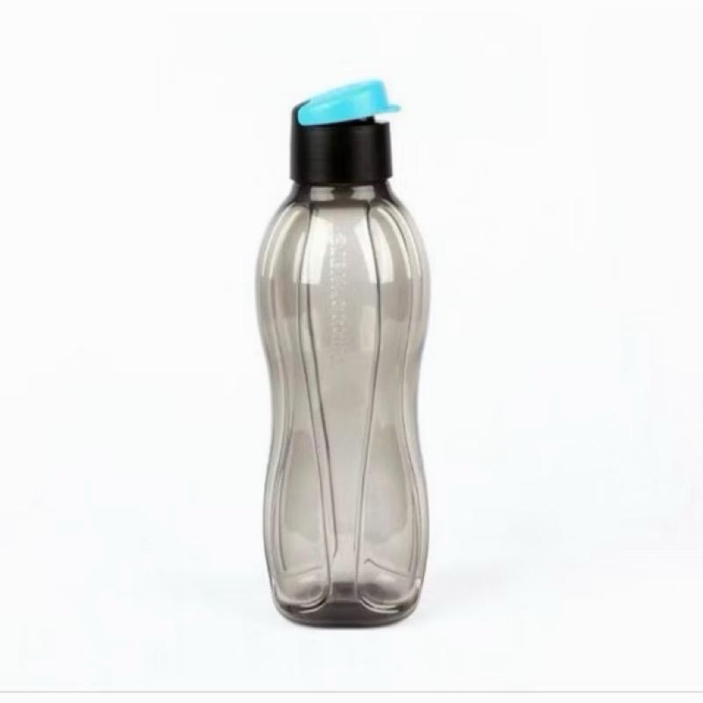Tupperware eco men black 750ml tutup flip ecer 1pcs botol minum