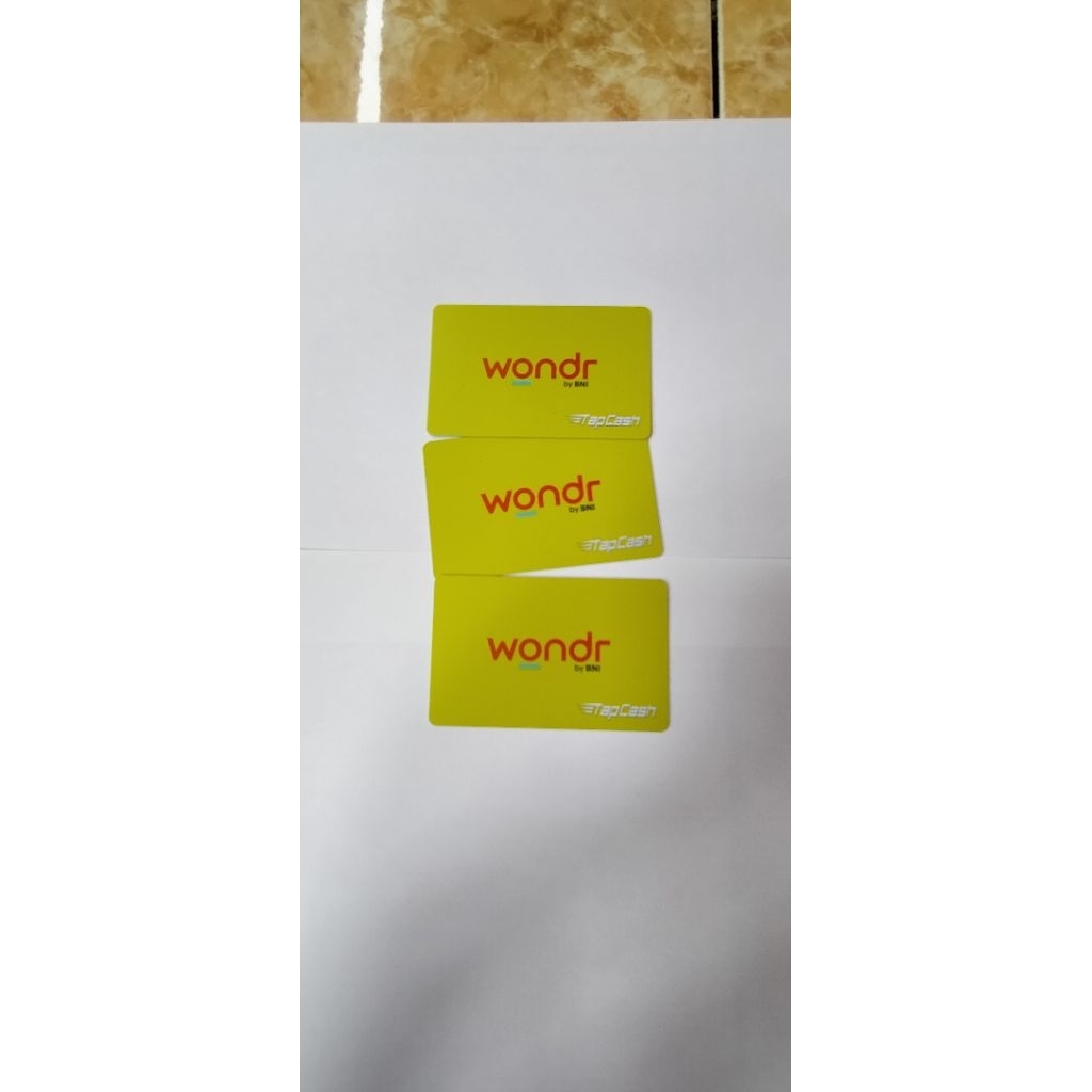 Kartu tapcash wondr kuning saldo nol bisa nfc