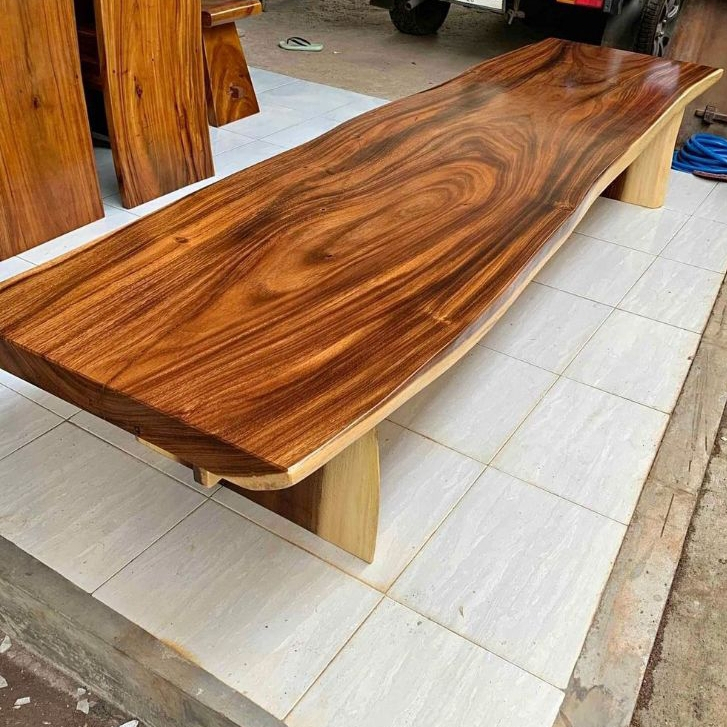 Meja Pendek Lesehan Kayu Trembesi Ruang Tamu Minimalis