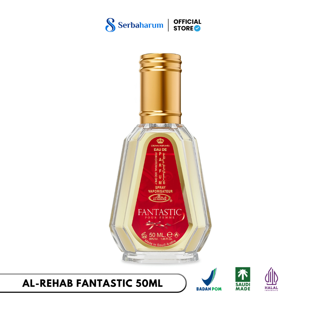 AL REHAB Perfume FANTASTIC 50ML EDP BPOM Parfum Spray Original Arab Saudi