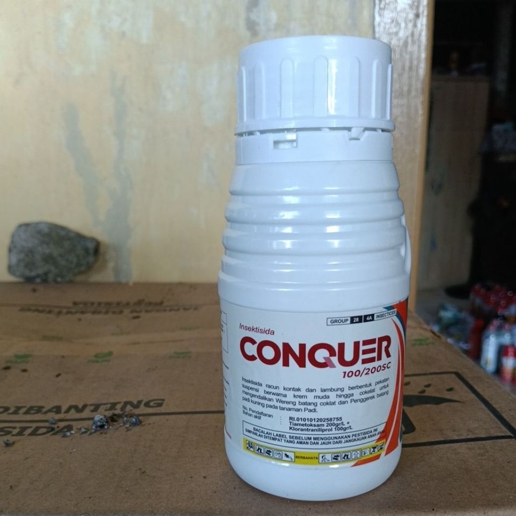 CONQUER 250 ml bahanTiametoksam dan klarantraniliprol  setara dengan virtako