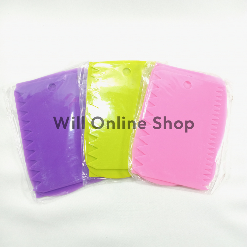 3 Pcs Scrapper Kue / Scrapper Plastik