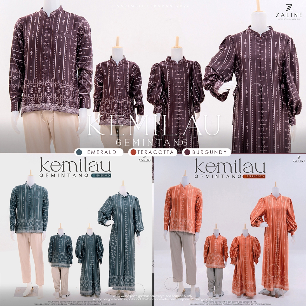 COUPLE FAMILY SET BAJU MUSLIM LEBARAN IDUL ADHA 2026 |  BAJU COUPLE KELUARGA FAMILY SET LEBARAN IDUL