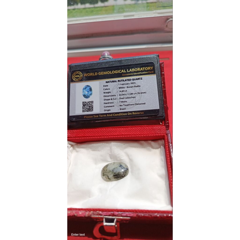 natural rutilated quartz