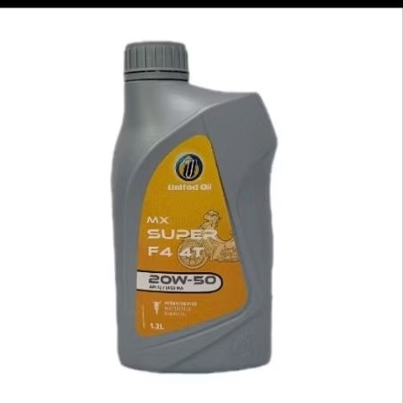 UNITED OIL MX SUPER F4 OLI MESIN PULSAR 1.2 LITER SAE 20W50 - NEW 1.2 liter