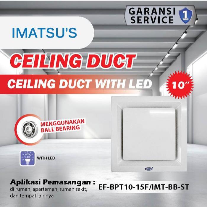 IMATSU'S Exhaust Fan Plafon 10 Inch Penghisap Udara Hexos Plafon Ceiling Ducting