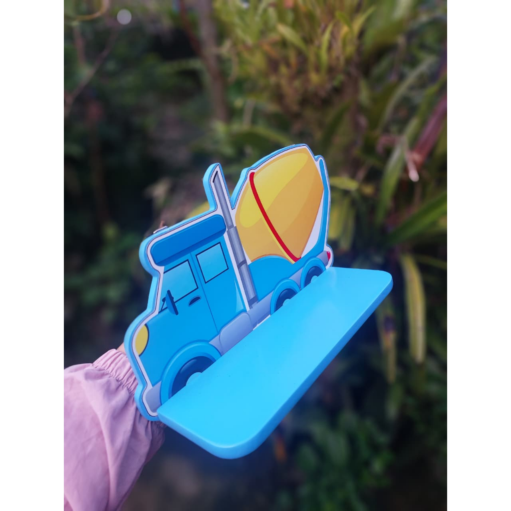 Rak dinding mobil truk / Rak dinding kamar anak
