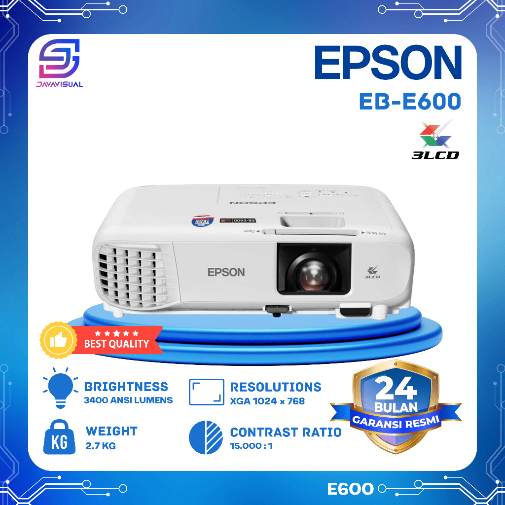 EPSON PROYEKTOR EB-E600 EB E600 EBE600 - EPSON PROJECTOR EB-E600