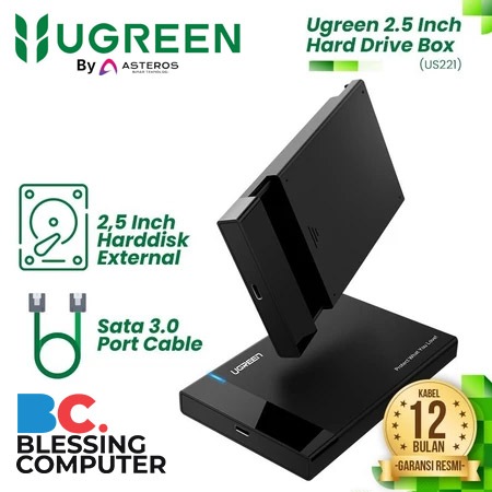 UGREEN Enclosure 2.5 Inch Hard drive Box 30848 Black