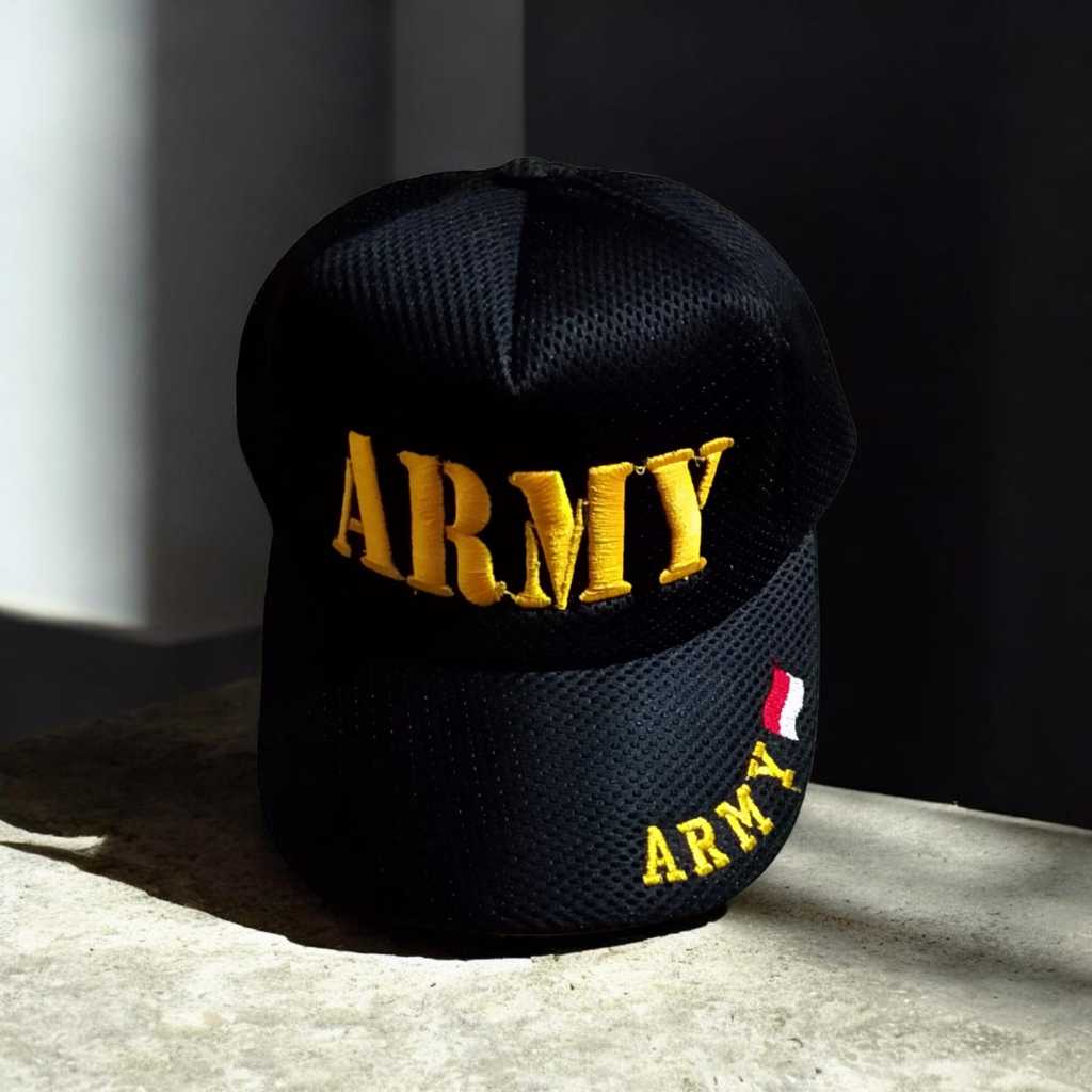 Topi Jaring,Dobelmes Model ARMY. All-Size