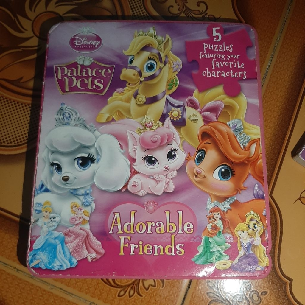 buku cerita board book princess disney dan puzzle