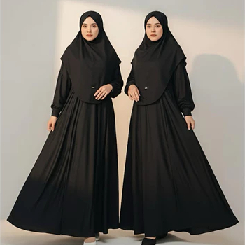 Aisajja Gamis Abaya Yumma Premium Putih Hitam Elegant Daily Dress Muslimah Jumbo Busui Friendly