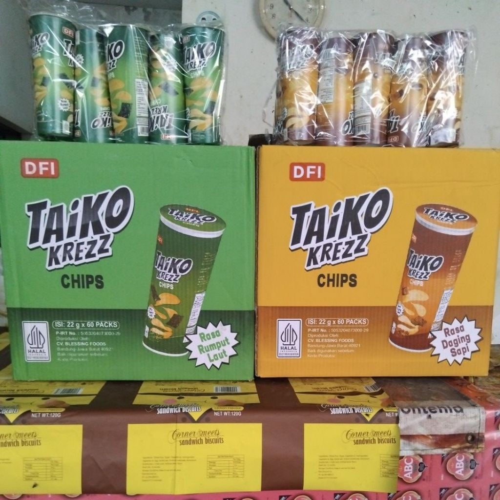 Taiko krezz chips cup 1pack isi 10pcs